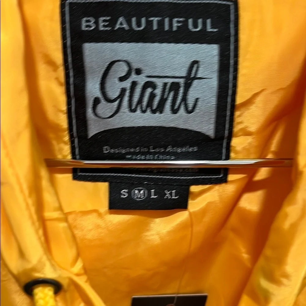 Yellow and Black Windbreaker Jacket size M